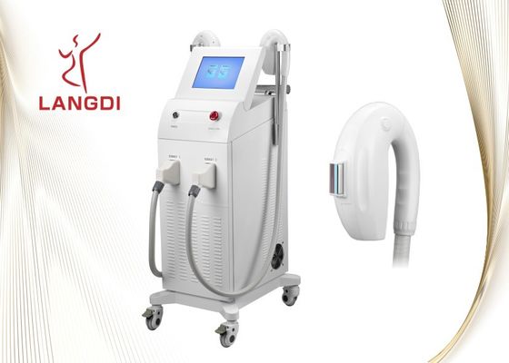 8.0 인치 LCD Ipl Shr 2개의 손잡이를 가진 고통 없는 레이저 머리 제거 기계