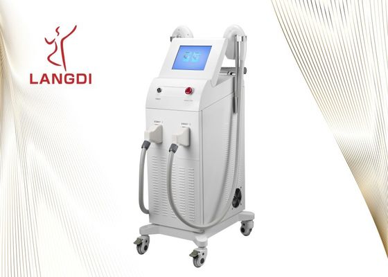 8.0 인치 LCD Ipl Shr 2개의 손잡이를 가진 고통 없는 레이저 머리 제거 기계