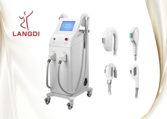 미장원을 위한 2개의 Handpieces 무통 Ipl Shr 머리 제거 기계